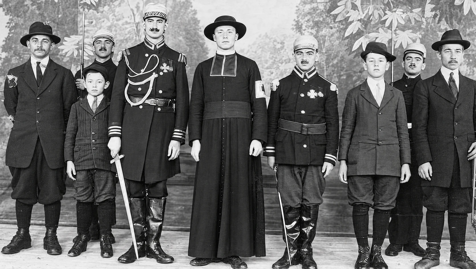 Théatre 'Les piastres rouges' en 1916